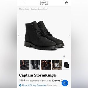 Black Matte StromKing Captain Boot
